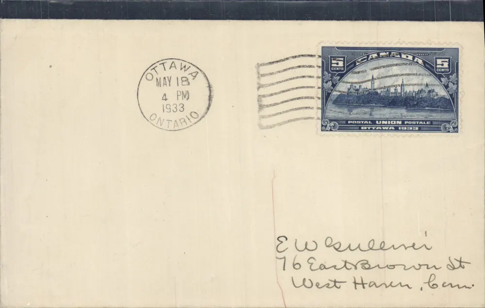 Ottawa — Kanada — 5 centów Postal Union Postale 1933 - Awers