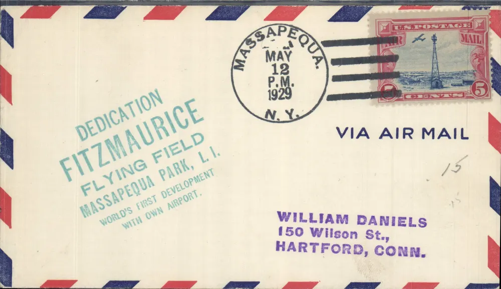 Einweihung des Flughafens Fitzmaurice — Massapequa, N.Y. — 1929 - Vorderseite