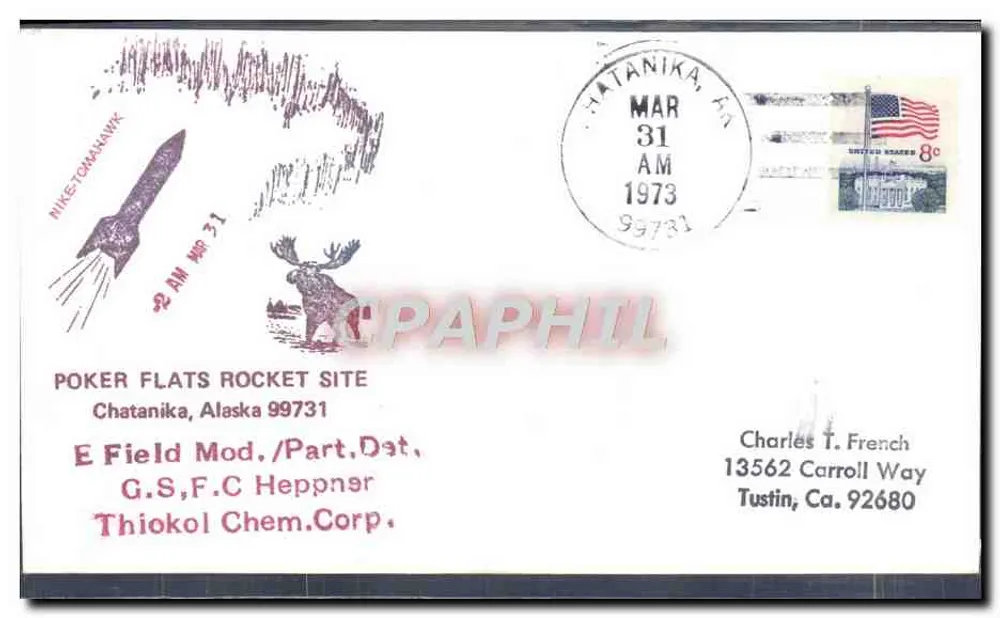 Poker Flats Rocket Site — Chatanika, Alaska — unbekannter Verlag, Seriennummer nicht sichtbar - Vorderseite
