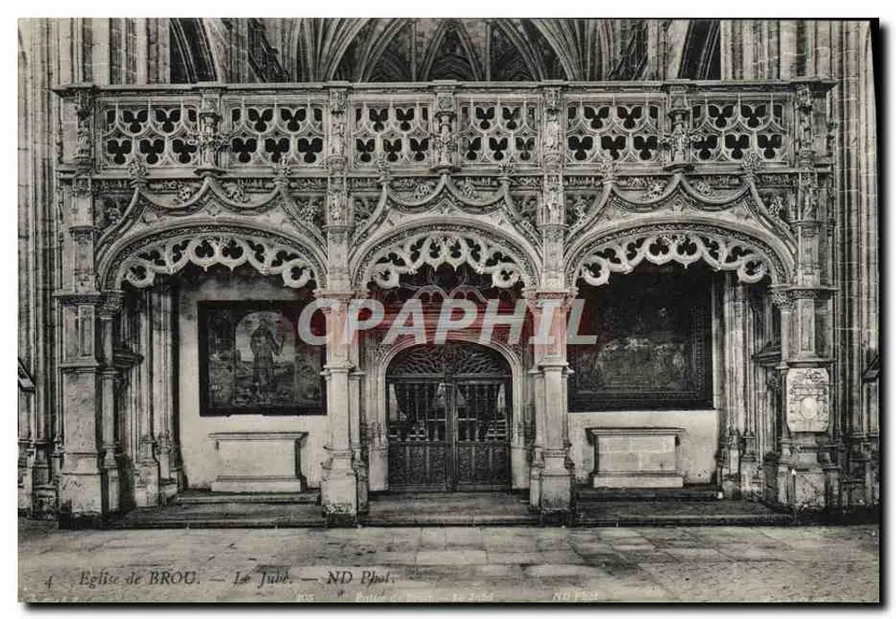 Igreja de BROU — O Jubé — ND Phot. - Frente