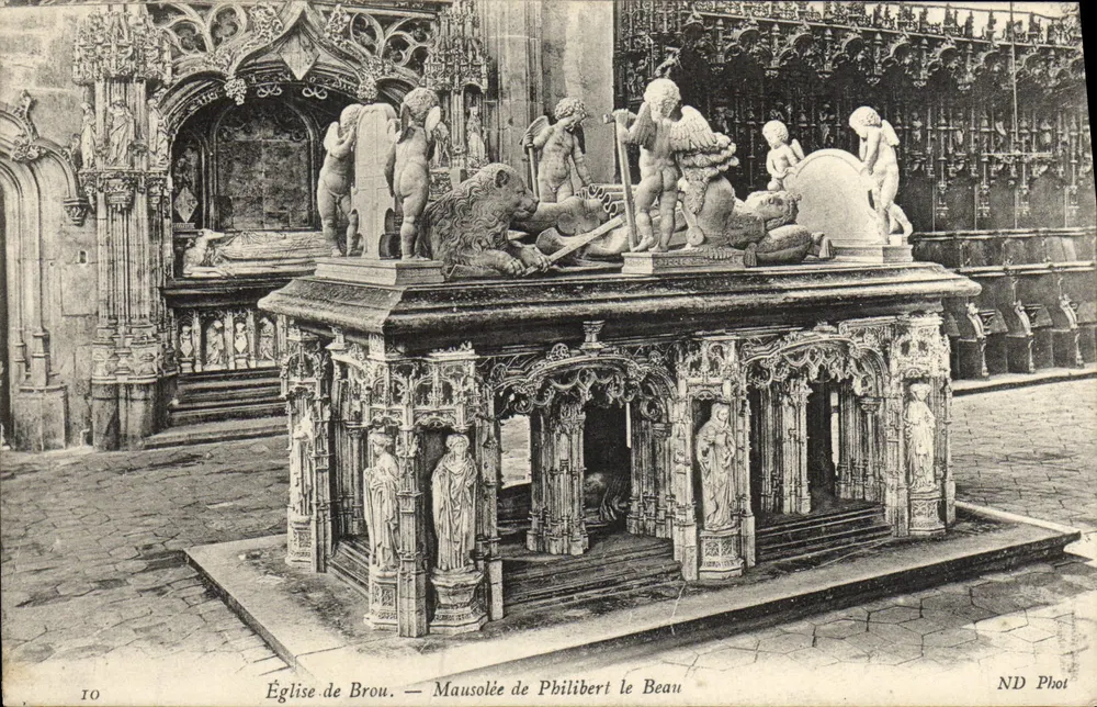 Kirche von Brou — Mausoleum von Philibert le Beau — ND Phot - Vorderseite