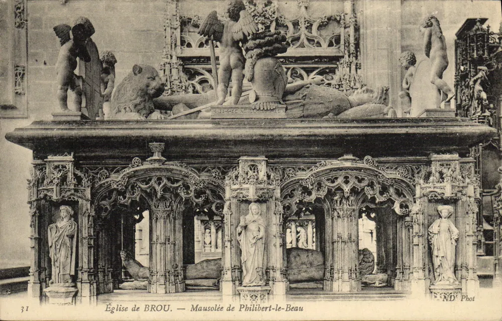 Kirche von BROU — Mausoleum von Philibert-le-Beau — ND Phot - Vorderseite