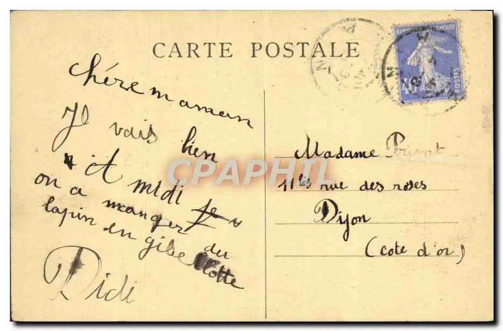 Pittoreskes Land Gex — Panorama vom Pass der Faucille — L. Méchawe, Verleger, Bellegarde (Depot) - Rückseite