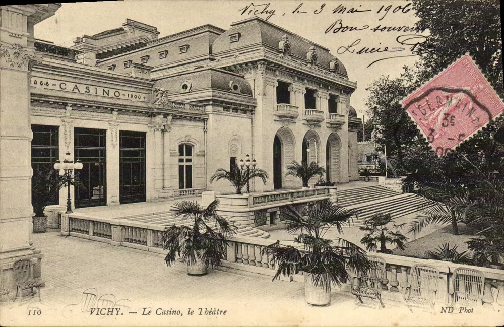 Vichy — Das Casino, das Theater — ND Phot, n° 110 - Vorderseite