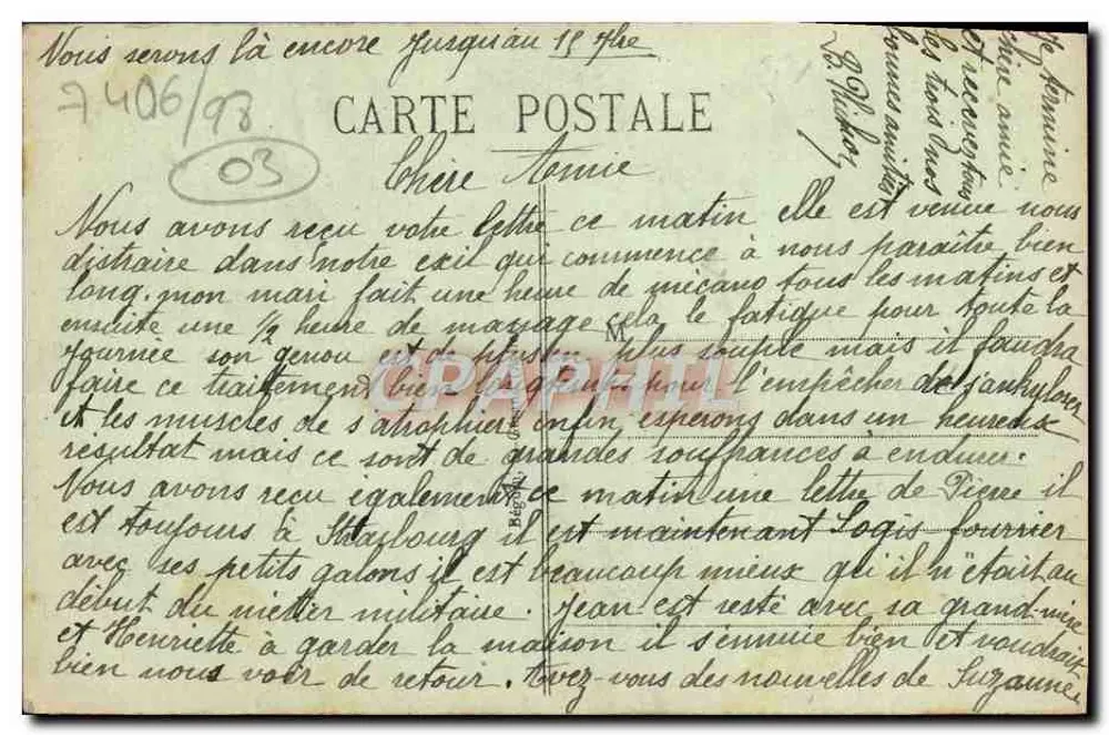 Vichy — Marquise und Theater des Casinos — Verleger Vichy, Nr. 620 - Rückseite