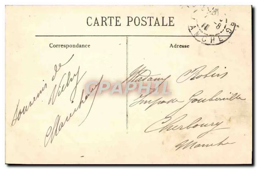 Vichy — Das Casino — Ein Eckbereich der Terrasse — LL - Rückseite
