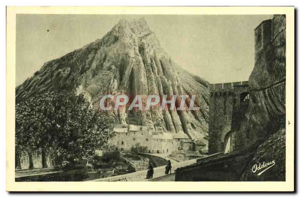 Sisteron — Estrada das Alpes — Editor G. Oddoux, Grenoble - Frente