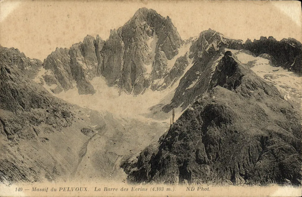 Massiv des Pelvoux — La Barre des Écrins (4.103 m.) — ND Phot. - Vorderseite