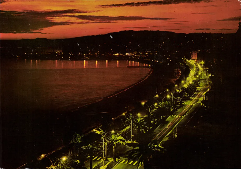 Pôr do sol sobre o Estérel — Cannes — Éditions d'Art ALTAT - Frente