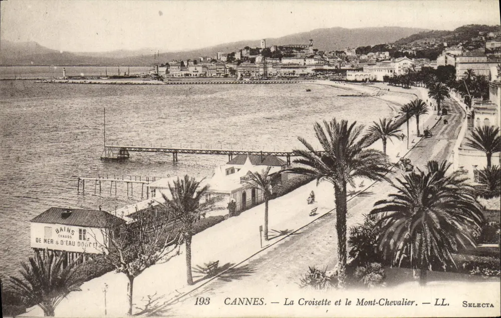 CANNES — Ansicht der Croisette und des Mont-Chevalier — LL. SELECTA - Vorderseite