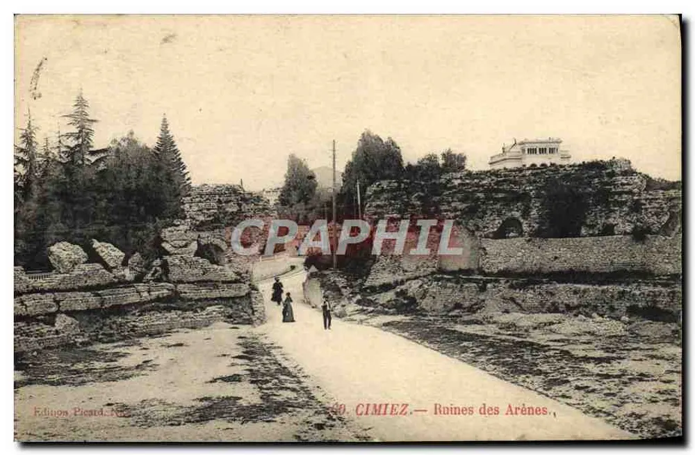 Cimiez — Ruínas das Arênes — Édition Picard, Paris - Frente