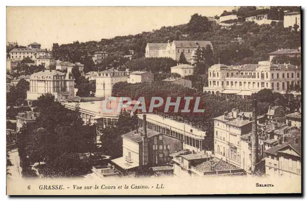 Grasse - Vue sur le Cours et le Casino - éditeur SELECTA - Vorderseite