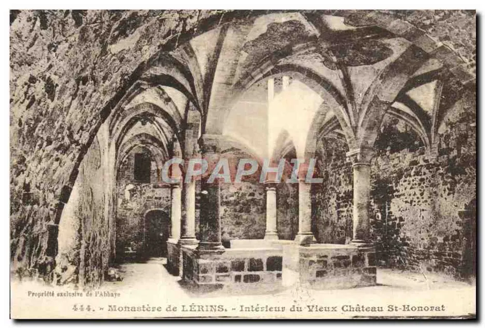 Kloster Lérins — Innenansicht des alten Schlosses St-Monorat — Verleger Gilettà, Nice - Vorderseite
