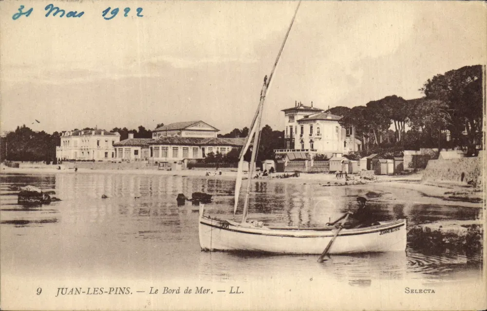 Juan-les-Pins — Blick auf den Strand — Selecta - Vorderseite