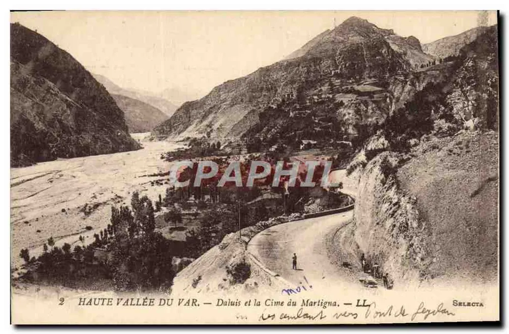 Haute Vallée du Var — Daluis und die Cime du Martigna — LL — Selecta - Vorderseite