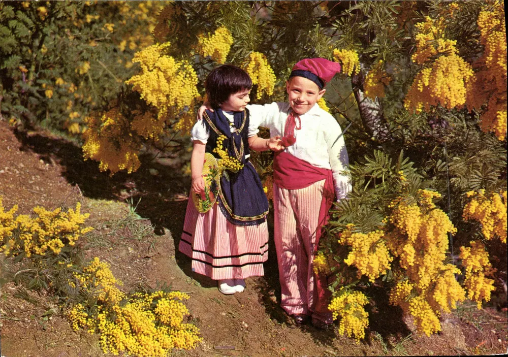 Kinder in traditionellen Kleidern — Côte d'Azur — Editions d'Art ALTARI, Nr. 13 - Vorderseite