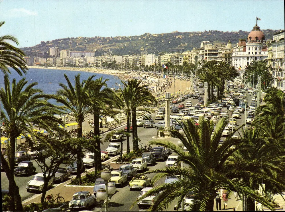 Nice - A Promenade dos Ingleses — vista panorâmica — Impresso na Itália - Frente