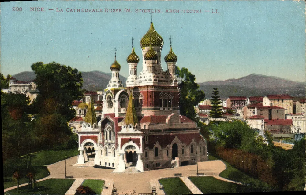 Nizza — La Cattedrale Russa (M. Stöeklin, Architetto) — LL. - Recto