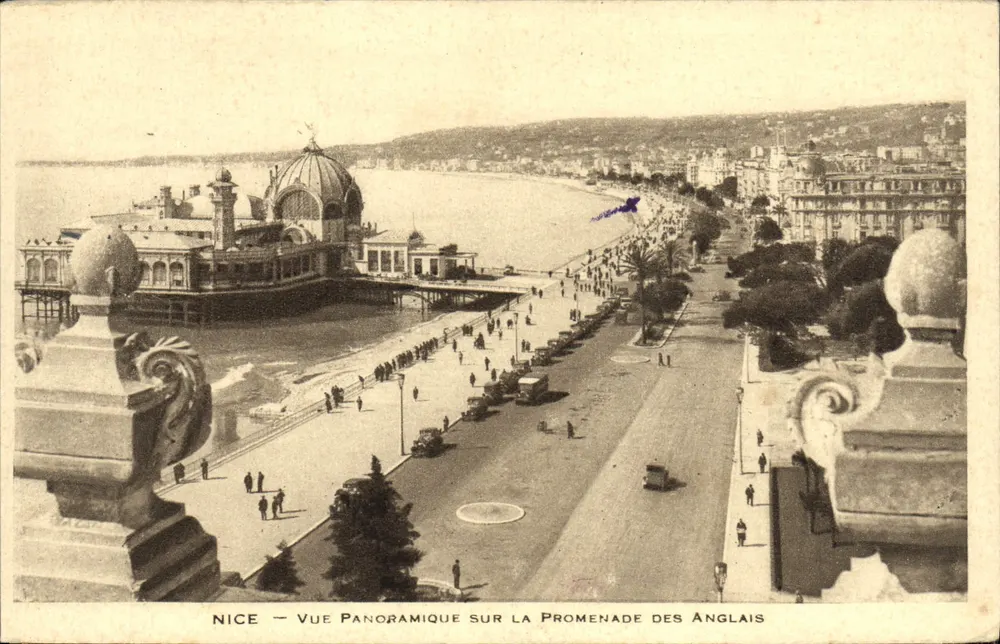 Nizza — Panoramablick auf die Promenade des Anglais — Verlag nicht sichtbar - Vorderseite