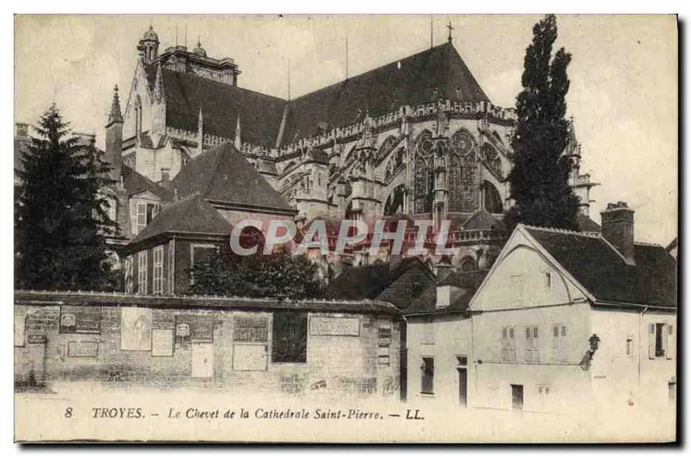Troyes — Der Chor der Kathedrale Saint-Pierre — LL. n°8 - Vorderseite