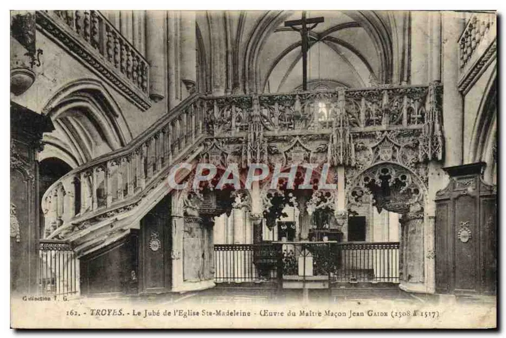 Troyes - Der Jubé der Kirche Sainte-Madeleine — Werk des Meistersteiners Jean Gaton (1508-1517) - Vorderseite