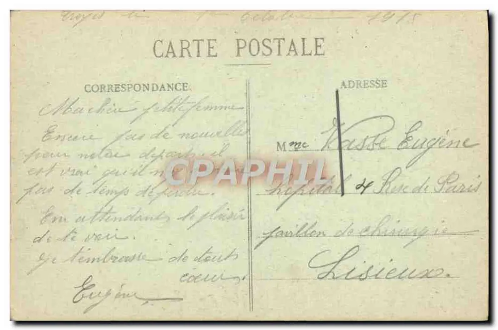 Troyes - Ostpanorama (Ansicht vom Madeleine) — Sammlung M. d' — n°15 - Rückseite