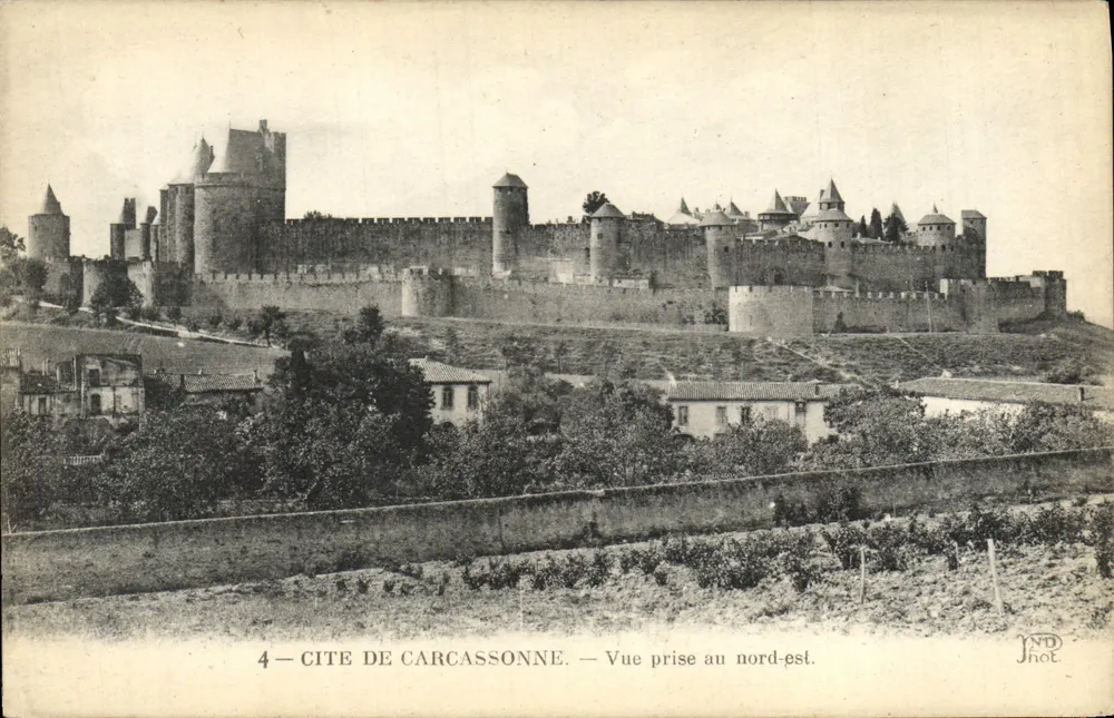 Cité de Carcassonne — Ansicht vom Nordosten — JND phot. - Vorderseite
