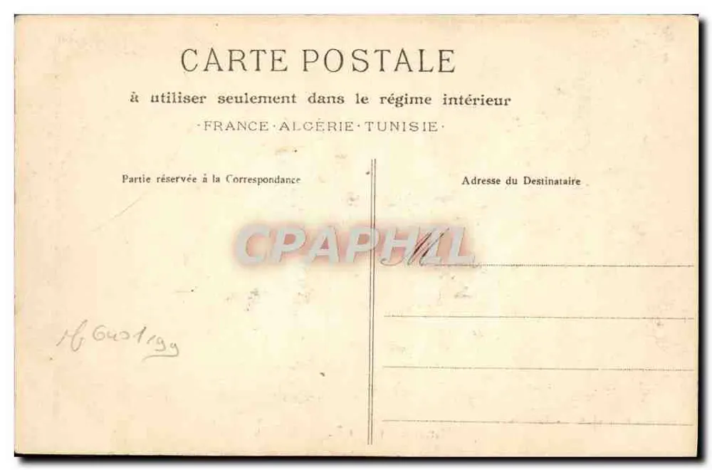 Marselha - A Rue de la République — Fototipia E. Farcine, 19º arrondissement - Verso