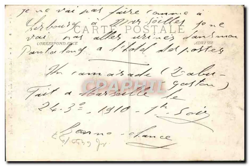 Marseille - Elevadores de N.-D. de la Garde — Editor G. Régnouf, n°14 - Verso