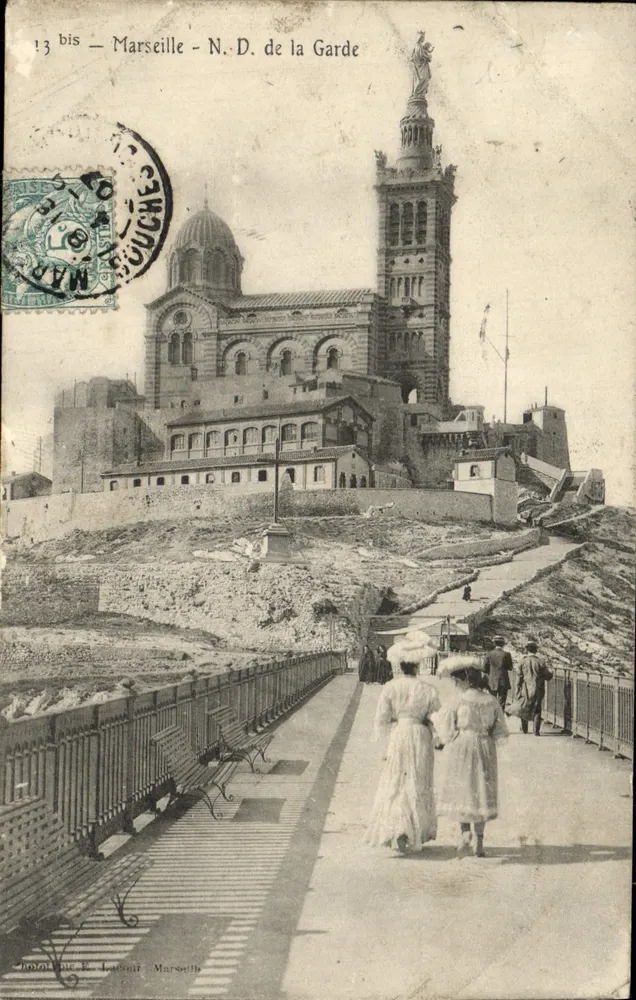 Marseille - N.D. de la Garde — éditeur Bonhomme & F. Lavinat, Marseille, n° 13 bis - Frente