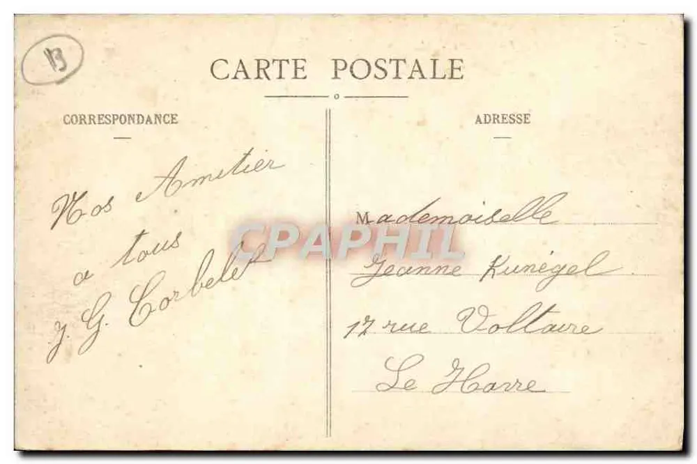 Marseille - Porte d'Aix - EL. - Verso