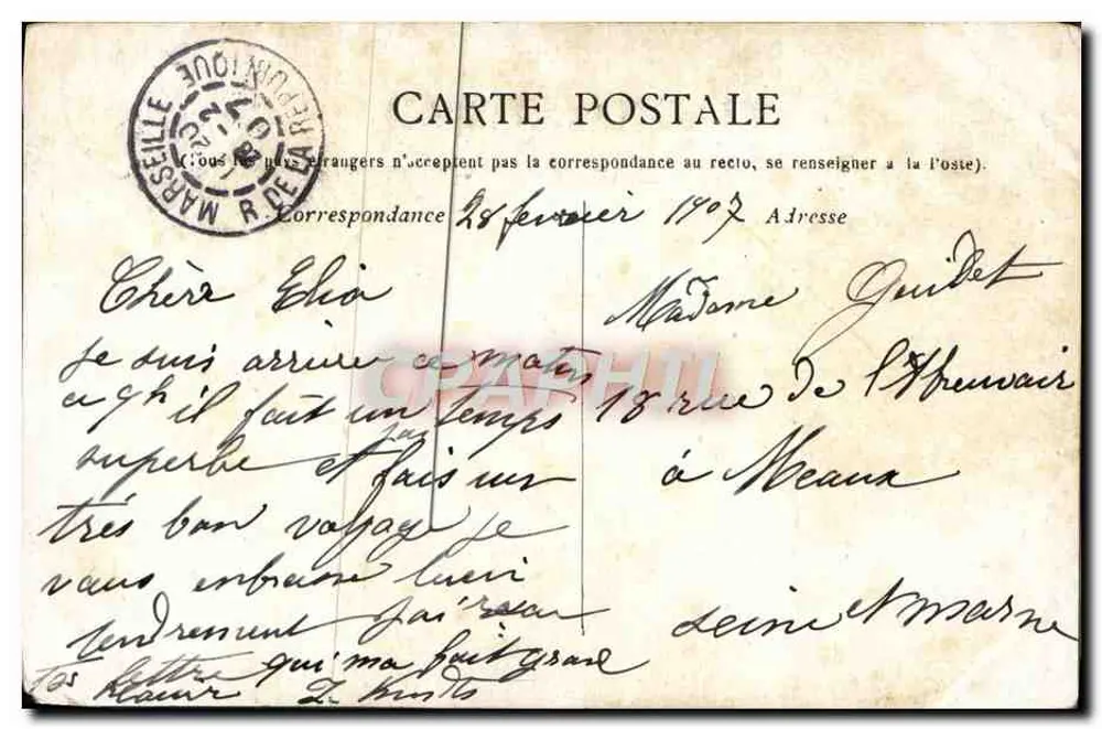 Marseille — Die Kinder der Bouches-du-Rhône — Denkmal für Kinder, die für Frankreich gestorben sind 1870-1871 - Rückseite