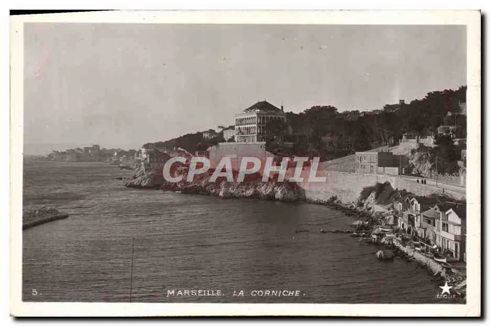 Marselha. A Corniche — Editor Étoile, n°5 - Frente