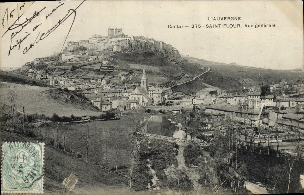 Saint-Flour — Vista general — L'Auvergne, 275 - Anverso