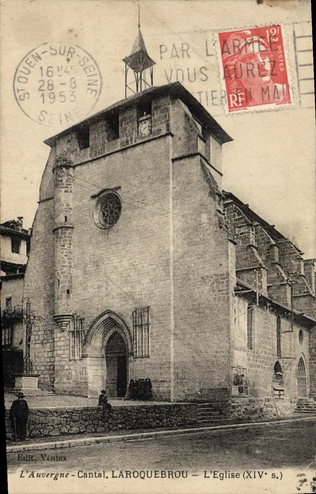 Die Kirche von Laroquebrou — Cantal — Verlag Ventax - Vorderseite