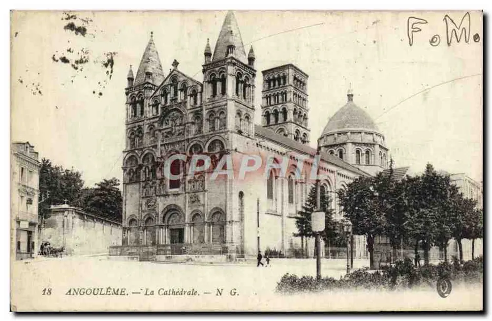 Angoulême — A Catedral — N.G. - Frente