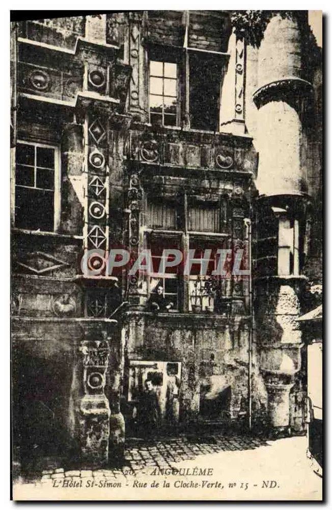 Das Hotel St-Simon — Rue de la Cloche-Verte, n° 15 — Angoulême - Vorderseite