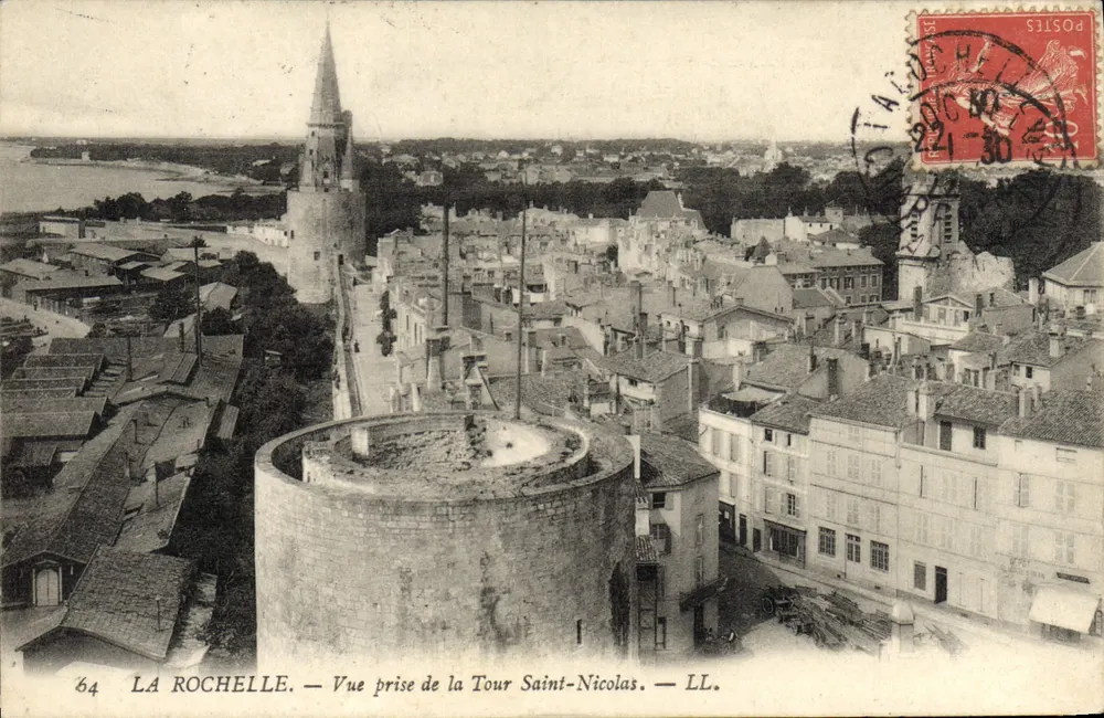 LA ROCHELLE — Ansicht vom Turm Saint-Nicolas — LL. - Vorderseite