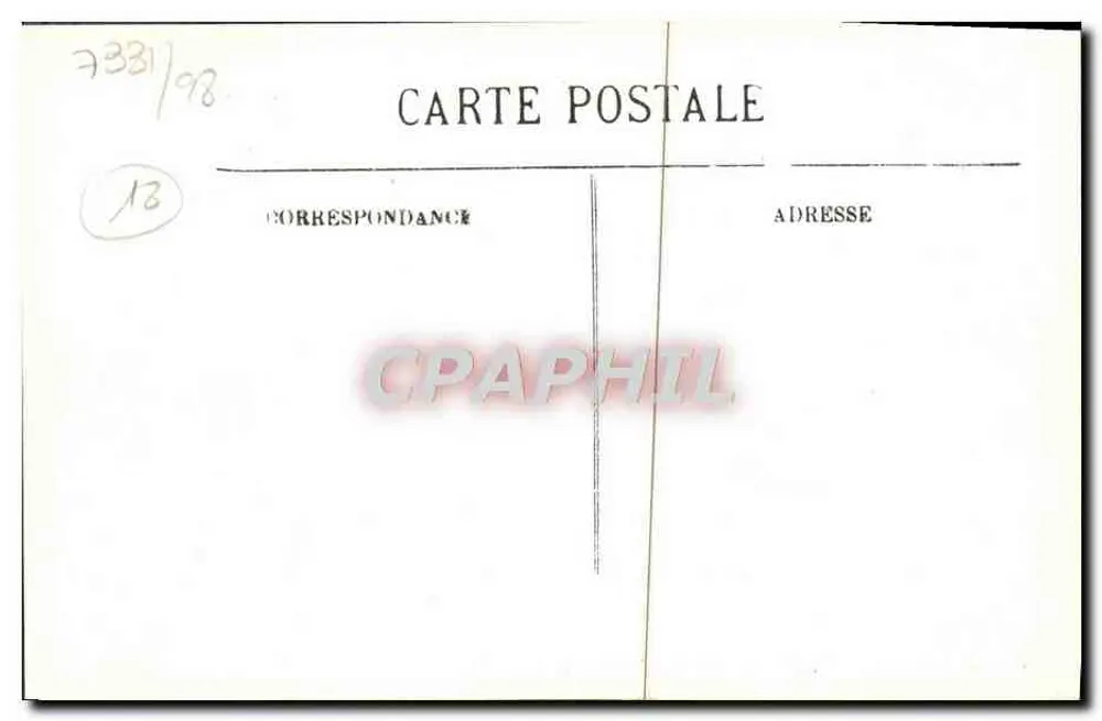 Bourges — Południowa fasada Pałacu Jacques-Cœur — LL. — Drukarnia J. FOUCHIER - Rewers