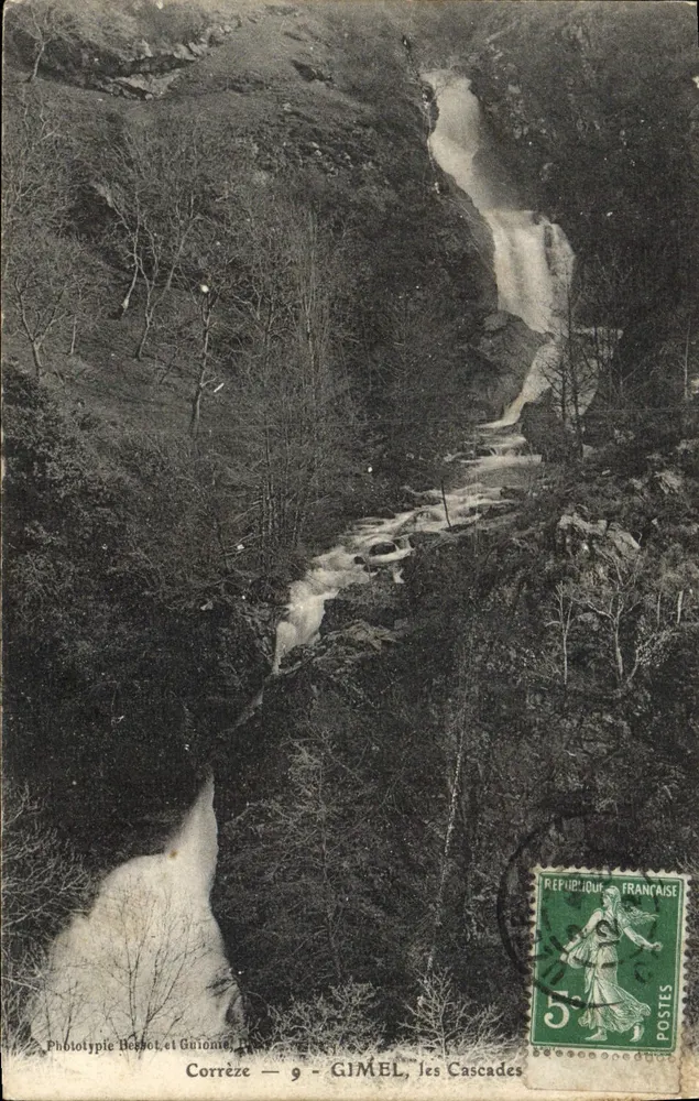 Gimel, as Cataratas — Corrèze — Fototipia Besnot e Guionie, n°9 - Frente