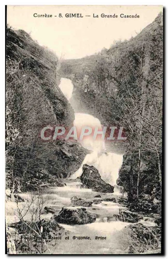 Corrèze - 8. GIMEL — A Grande Cascata — Fot. Jessol e G'ritonte, Brive - Frente
