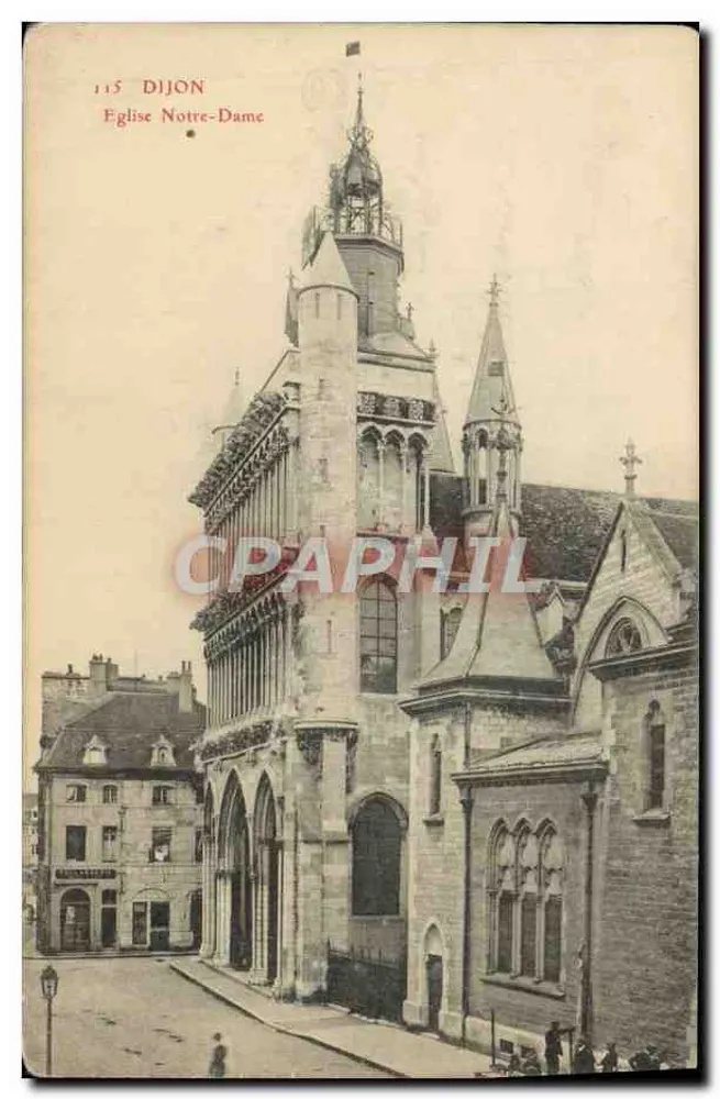 Dijon — Igreja de Nossa Senhora — editor BD, n° 115 - Frente