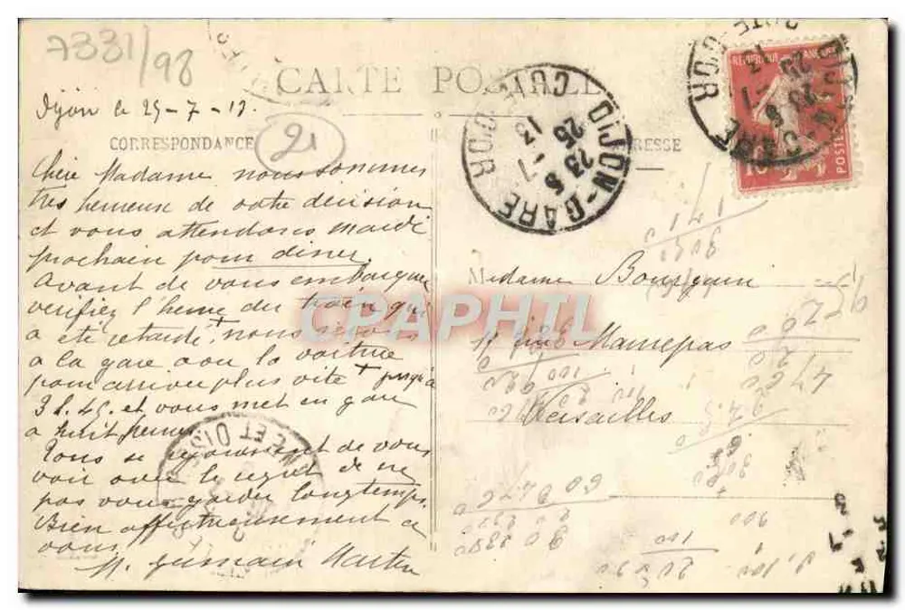 Dijon - Casa Milsand, chamada das Embaixadas — L. V., edição n° 521 - Verso