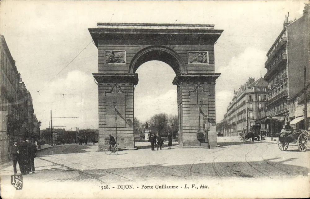 Dijon - Porta Guillaume — editor L. V., n° 528 - Frente