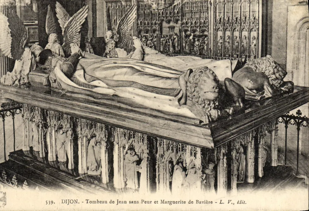 Dijon - Grabmal von Jean sans Peur und Marguerite de Bavière — L. V., Verlag - Vorderseite