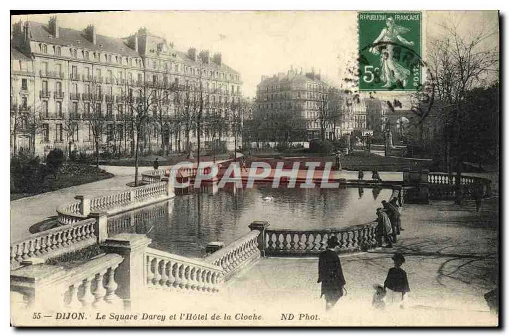 Dijon — Square Darcy und das Hotel de la Cloche — ND Phot. - Vorderseite