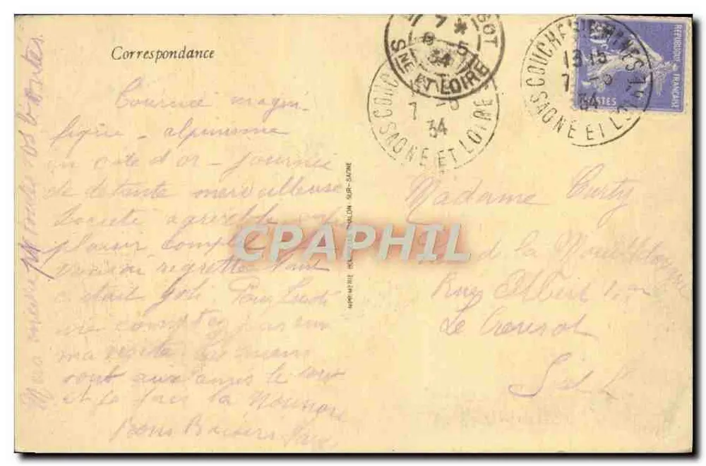 Castillo de La ROCHEPOT — Los dos Ponts-lovis - Reverso