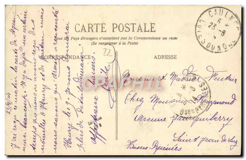 Gaulnes (Côtes-du-Nord) — As Prairies de Coucian — Coleção Le Marchand, em Médréac - Verso