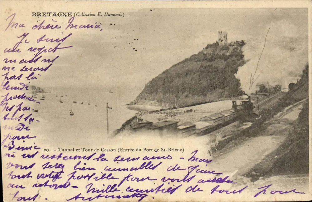 Tunnel und Turm von Cesson — Eingang zum Hafen von St-Brieuc — Sammlung E. Hamonic - Vorderseite
