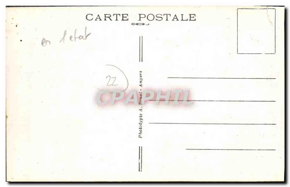 La Clarté — Lễ rước tôn tượng ngày 15 tháng 8 — A. B. — Ảnh chụp bằng phương pháp Phototypie A. Bruel-Angers, số 131 - Mặt sau